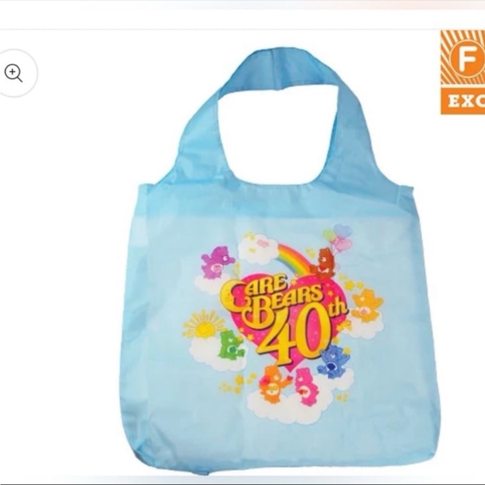 CARE BEARS 40th ANNIVERSARY REUSABLE NYLON TOTE NWT FOLDS UP
SMALL